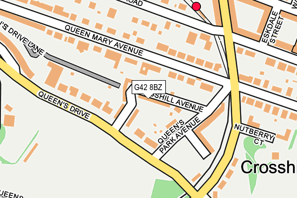 G42 8BZ map - OS OpenMap – Local (Ordnance Survey)