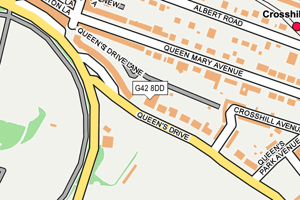 G42 8DD map - OS OpenMap – Local (Ordnance Survey)
