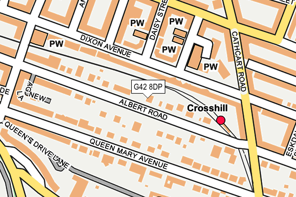 G42 8DP map - OS OpenMap – Local (Ordnance Survey)