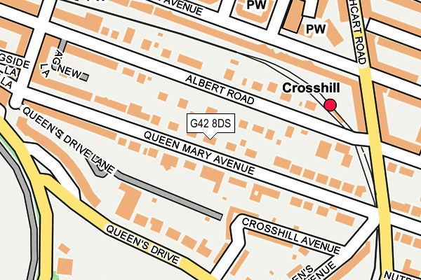 G42 8DS map - OS OpenMap – Local (Ordnance Survey)