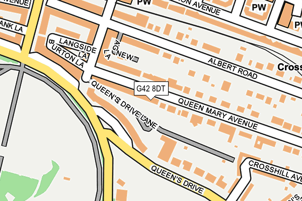 G42 8DT map - OS OpenMap – Local (Ordnance Survey)