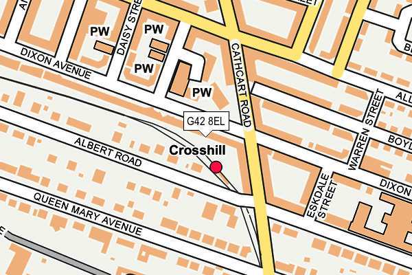 G42 8EL map - OS OpenMap – Local (Ordnance Survey)