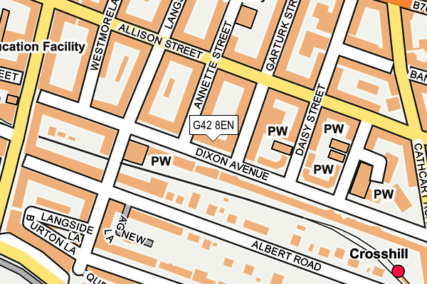 G42 8EN map - OS OpenMap – Local (Ordnance Survey)