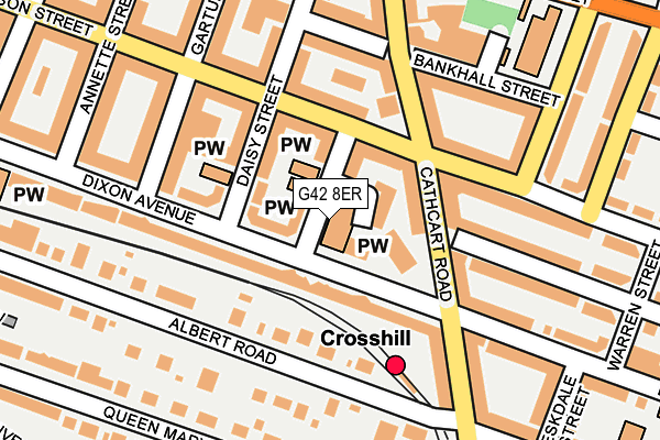 G42 8ER map - OS OpenMap – Local (Ordnance Survey)