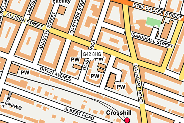 G42 8HG map - OS OpenMap – Local (Ordnance Survey)