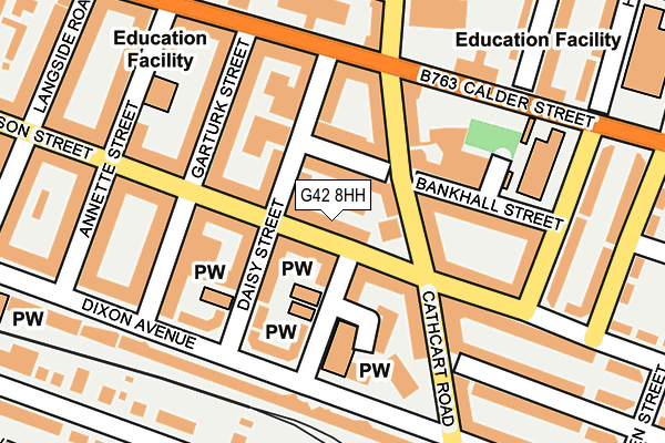 G42 8HH map - OS OpenMap – Local (Ordnance Survey)