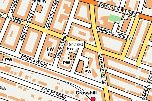 G42 8HJ map - OS OpenMap – Local (Ordnance Survey)