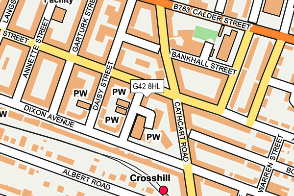 G42 8HL map - OS OpenMap – Local (Ordnance Survey)