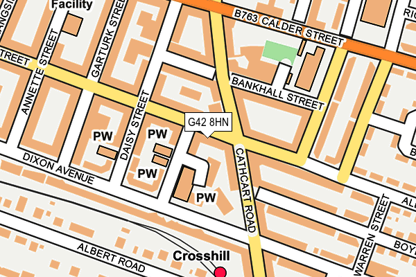 G42 8HN map - OS OpenMap – Local (Ordnance Survey)