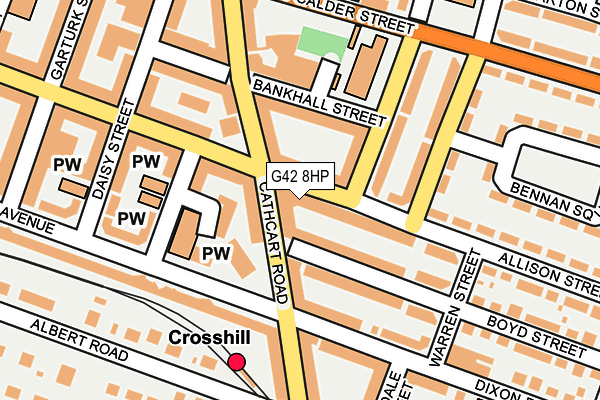 G42 8HP map - OS OpenMap – Local (Ordnance Survey)