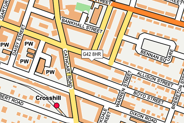 G42 8HR map - OS OpenMap – Local (Ordnance Survey)