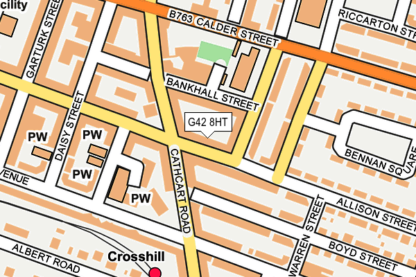 G42 8HT map - OS OpenMap – Local (Ordnance Survey)