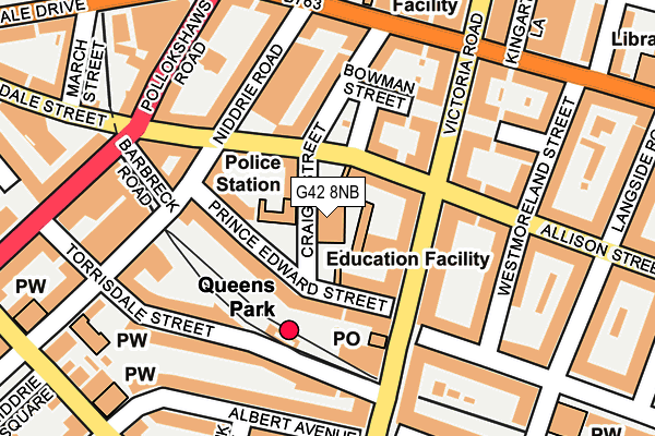 G42 8NB map - OS OpenMap – Local (Ordnance Survey)