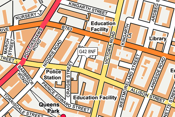 G42 8NF map - OS OpenMap – Local (Ordnance Survey)