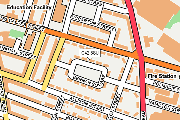 G42 8SU map - OS OpenMap – Local (Ordnance Survey)