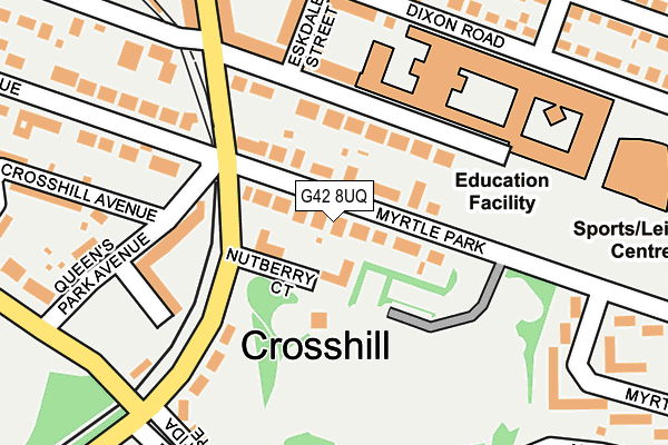 G42 8UQ map - OS OpenMap – Local (Ordnance Survey)