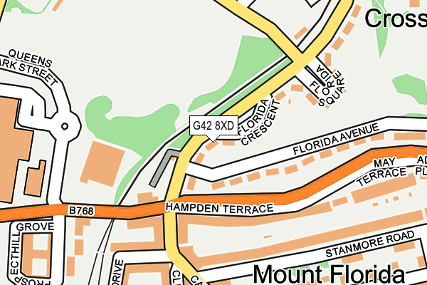 G42 8XD map - OS OpenMap – Local (Ordnance Survey)