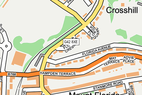 G42 8XE map - OS OpenMap – Local (Ordnance Survey)