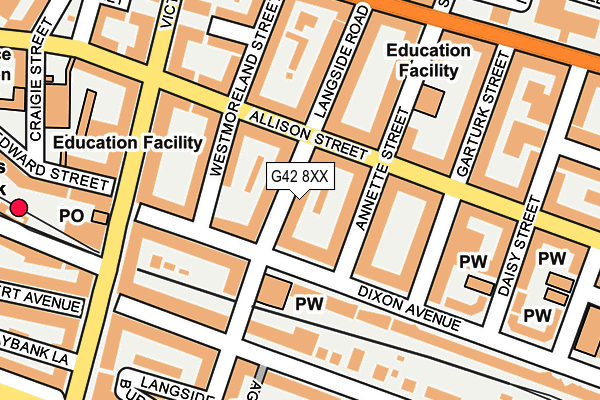 G42 8XX map - OS OpenMap – Local (Ordnance Survey)