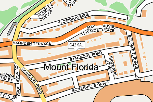 G42 9AL map - OS OpenMap – Local (Ordnance Survey)