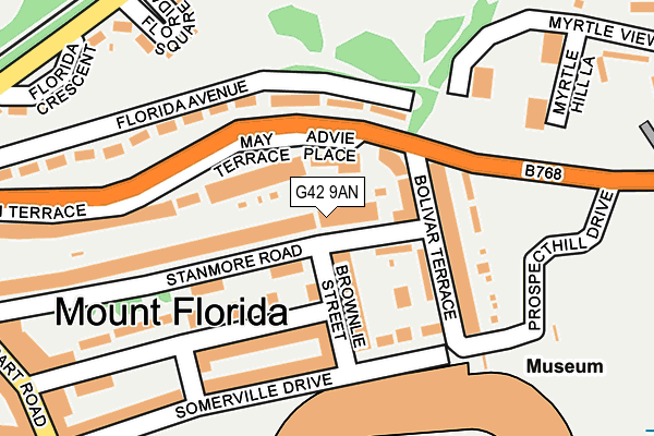 G42 9AN map - OS OpenMap – Local (Ordnance Survey)