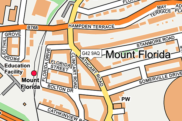 G42 9AQ map - OS OpenMap – Local (Ordnance Survey)