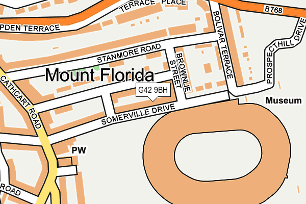 G42 9BH map - OS OpenMap – Local (Ordnance Survey)