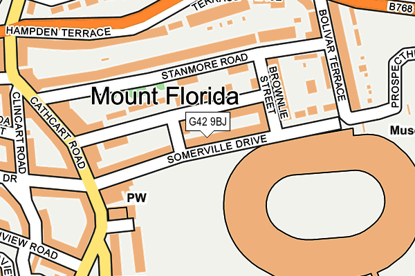 G42 9BJ map - OS OpenMap – Local (Ordnance Survey)