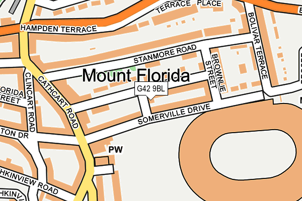 G42 9BL map - OS OpenMap – Local (Ordnance Survey)