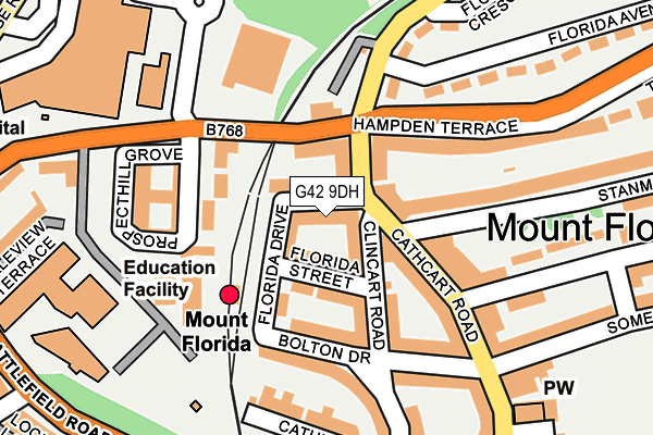 G42 9DH map - OS OpenMap – Local (Ordnance Survey)