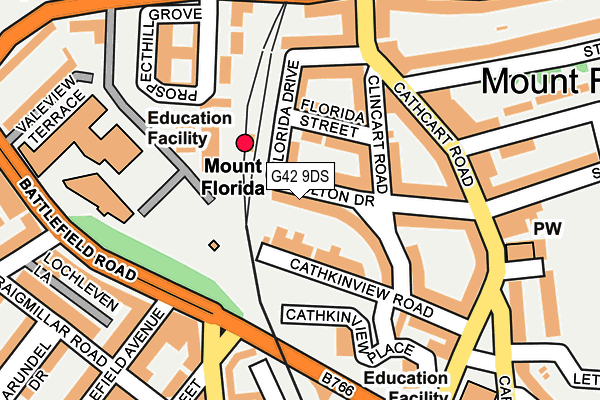 G42 9DS map - OS OpenMap – Local (Ordnance Survey)