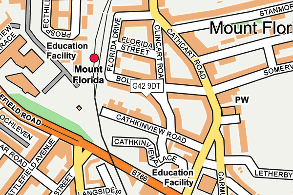 G42 9DT map - OS OpenMap – Local (Ordnance Survey)