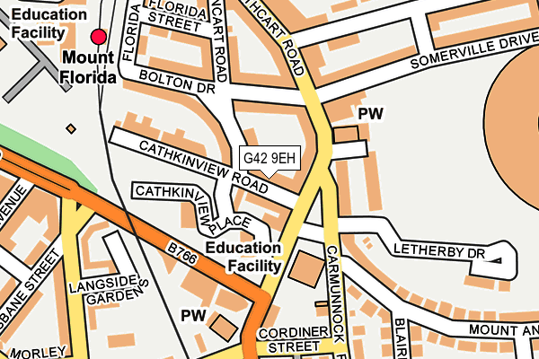 G42 9EH map - OS OpenMap – Local (Ordnance Survey)