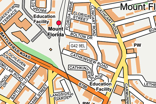 G42 9EL map - OS OpenMap – Local (Ordnance Survey)