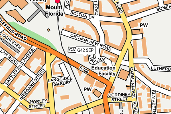 G42 9EP map - OS OpenMap – Local (Ordnance Survey)