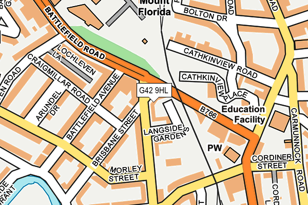 G42 9HL map - OS OpenMap – Local (Ordnance Survey)