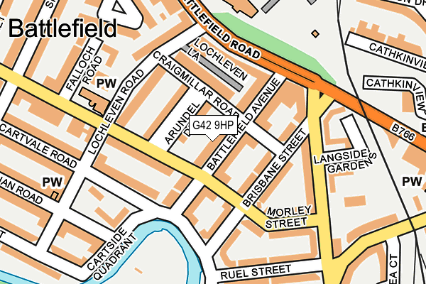G42 9HP map - OS OpenMap – Local (Ordnance Survey)