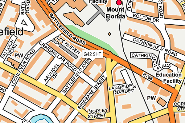 G42 9HT map - OS OpenMap – Local (Ordnance Survey)