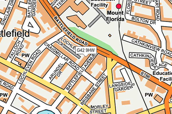 G42 9HW map - OS OpenMap – Local (Ordnance Survey)