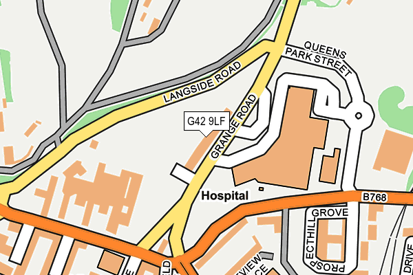 G42 9LF map - OS OpenMap – Local (Ordnance Survey)