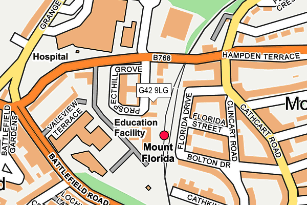 G42 9LG map - OS OpenMap – Local (Ordnance Survey)