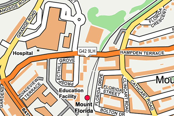 G42 9LH map - OS OpenMap – Local (Ordnance Survey)