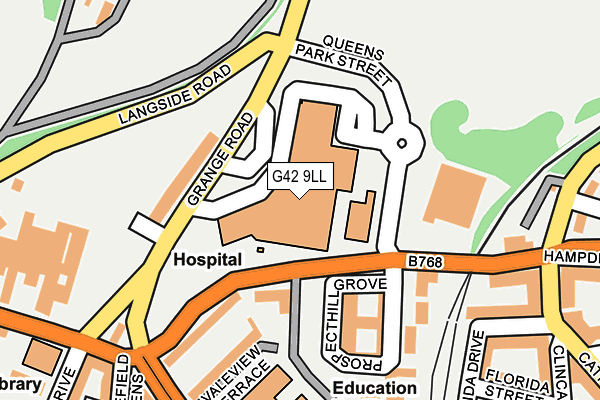 G42 9LL map - OS OpenMap – Local (Ordnance Survey)