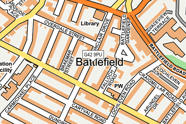 G42 9PU map - OS OpenMap – Local (Ordnance Survey)