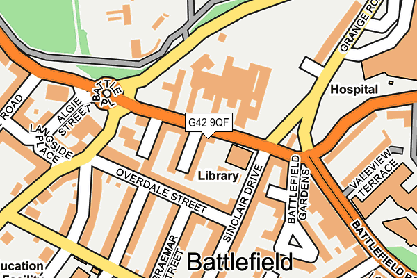 G42 9QF map - OS OpenMap – Local (Ordnance Survey)