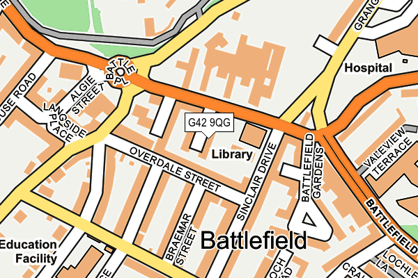 G42 9QG map - OS OpenMap – Local (Ordnance Survey)