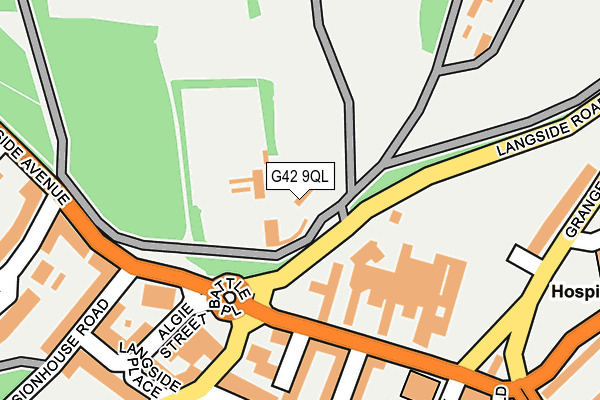 G42 9QL map - OS OpenMap – Local (Ordnance Survey)