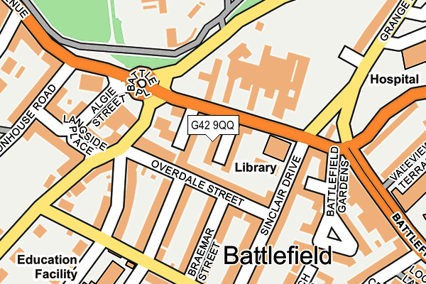 G42 9QQ map - OS OpenMap – Local (Ordnance Survey)