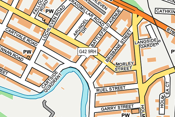 G42 9RH map - OS OpenMap – Local (Ordnance Survey)