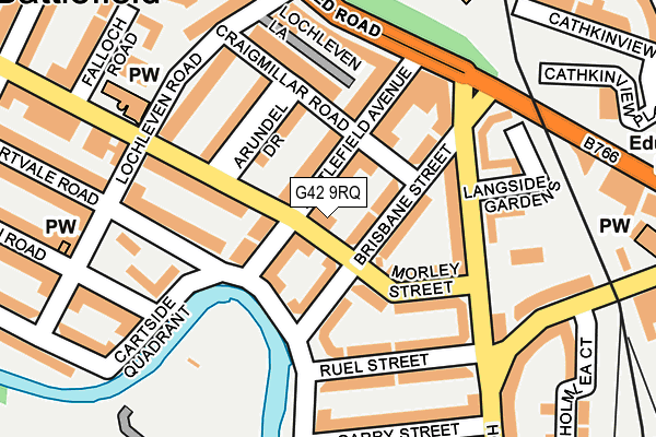 G42 9RQ map - OS OpenMap – Local (Ordnance Survey)